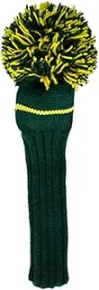 Jan Craig Headcover Handmade Headcover for Driver 460cc Kelly/Yellow (Masters) 2017JCKYD Size: 460cc, Total Length 17" (excluding POM), POM Width 8" (W)