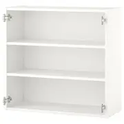 ENHET wall cb w 2 shelves, white, 80x30x75 cm