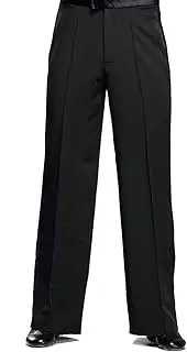 [YILINFEIER] Men Professional Sideband Elastic Band Wide Latin Modern Square Practice Dance Pants