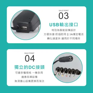 電器救星 可調電壓 3V 5V 7.5V 9V 12V 萬用 變壓器 USB 充電器 (6.4折)