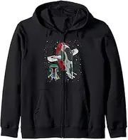 [STAR WARS] Bboa Fett Cartoon In Space Zip Hoodie