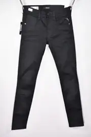 Replay Anbass Hyperflex Black Stretch Denim Skinny Men's size W28 L32
