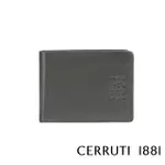 【CERRUTI 1881】義大利頂級小牛皮5卡短夾皮夾 CEPU05922M(灰色 贈禮盒提袋)