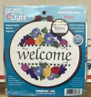 Dimensions Learn And Craft Crewel Embroidery Summer Welcome 72476 Kit NEW