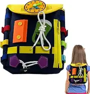 [Generic] Toddler Backpack - Children Backpack Toys with Buckles,Cognitive Interactive Toys, Early Education Children Travel Toy Schoolbag