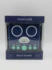 Sunnylife Beach Sounds Portable Radio Speaker MP3 Retro Blue Depths #C115