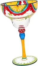 BIUDECO Stylish Painted Glassware Margarita Glasses for Bar Wedding Dinner Decor