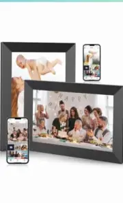 2 Pack Digital Picture Frame 10.1 Inch WiFi Electronic Photo Frame 16GB Storage