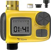 TRJZWA Sprinkler Timer for Outdoor,2024 Brass Inlet Release Water Timer for Garden Irrigation Hose Timers with Rain Delay and Manual Irrigation for Garden,Lawn,Yard Watering System