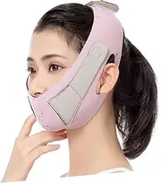 Facial Slimming Belt Face Masks Collagen Hair Mask Exerciser Devices Jaw Trainer Thin Face Strap Thin Face Mask Face-lifting v Face Thin Face Thin Masseter Chin Strap 29.5x11cm Breathable Soft Comfortable Skin Friendly