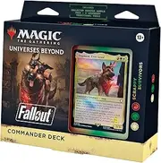 Magic: The Gathering Fallout Commander Deck - Scrappy Survivors (100-Card Deck, 2-Card Collector Booster Sample Pack + Accessories)