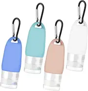 OSOLADY 4Pcs Travel Bottle Refillable Empty Toiletries Containers Travel Bottles for Shampoo Essential Oils Cosmetics Leakproof Design for Outdoor