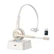 Bluetooth Headset with Microphone,Wireless Headset V5.2 with AI Noise Canceli...