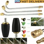 1/4" Quick High Pressure Washer Gutter Cleaner Rod/Nozzle For Lance/Wand New