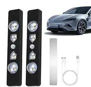 2PCS Car Lights, Car LED Interior Lights, Footwell LED Light, Ambient Lighting Car, Wireless Automatic Sensing Atmosphere Lamps, Vehicle Ambient Lighting Device