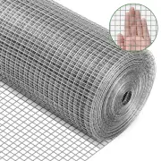 Galvanised Wire Mesh Metal Net Chicken Cage Aviary Fence Plant Net DIY 48inch