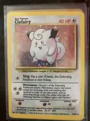 CLEFAIRY 5/102 Base Set Holo Rare Unlimited 1999 WOTC Pokemon Card NM/MINT