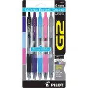 Pilot Gel Rollerball Pen G2 Harmony Ink Premium Super Smooth, Pack of 5 18262