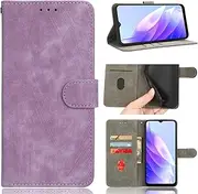 Compatible with Asus Zenfone 10 5G Wallet Cover Case,Compatible with Asus Zenfone 10z Flip Stand Magnetic Closure Purple