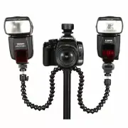 Flash Shot Dual Arm Bracket Hotshoe Mount Octopus Holder Ball Head Speedlite