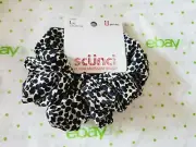 Scunci Jumbo Scrunchie Leopard Animal Print The Big One Soft Silky Feel New