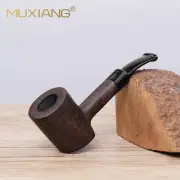 Poker Pipe Ebony Wood Tobacco Smoking Pipe Wooden Small Pipe for 3mm Filter