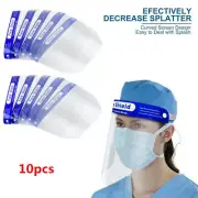 10pcs Splash Anti-fog Proof Cap Full Face Head-mounted Eye Protective Shield Hat
