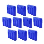 10 BLUE AA AAA BATTERY BATTERY PLASTIC STORAGE CASE HOLDER BOX USA SHIP