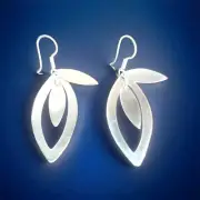 Erick's Sterling Silver Interactive Teardrops Earrings Taxco.925