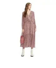 Ted Baker Draped Midi Batwing Sleeve Boho Dress Size 2 US 6 NWT GG212