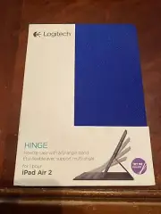 One (1) Logitech Hinge Flexible Case Blue Case For Apple iPad Air 2. #R113