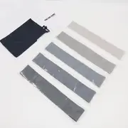 Exercise Pilates Yoga Loop Resistance Band Workout Physio Stretch Aerobics 5 Set - Grey