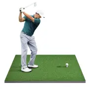 5x3.8ft Hitting Training Matt, Wider Golf Turf Practice Mat for Outdoor & Ind...