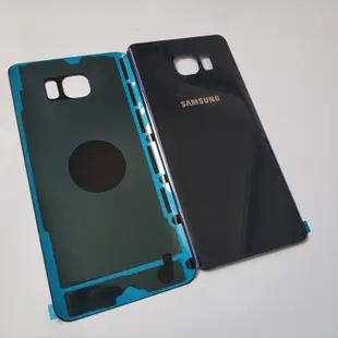 三星 Galaxy Note5 背面電池蓋 3D 玻璃外殼蓋, 用於三星 note 5 門後殼更換 + 徽標