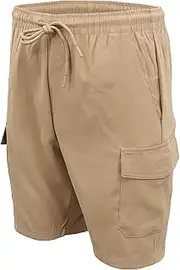 [Zmart Australia] Men's Cargo Shorts 4 Pockets Cascual Work Trousers Active Pants Elastic Waist
