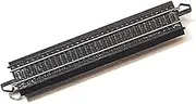Bachmann Snap-Fit E-Z Track 9’ Straight, HO Scale Steel Alloy Rail, Black Roadbed, 4/Card