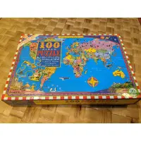 在飛比找蝦皮購物優惠-eeBoo拼圖-世界地圖（100片）World Map 10