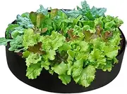 Raised Garden Bed Felt Fabric Breathable Planting Container Grow Bag Planter Pot for Plants Potato Fruit Flower Vegetables (50 Gallon)