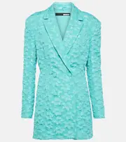 [Rotate] Rotate Jacquard blazer dress AU 6 blue