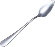 Grapefruit Spoon, Stainless Steel Grapefruit Dessert Spoon with Serrated Edge Scoop, Citrus Mango Grapefruit Fruit Puree Tool