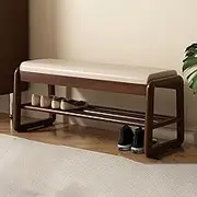 Modern upholstered Shoe Bench, Hallway Shoe Rack with Padded, Indoor Decoration Shoe Storage Bench, entryway Shoe Rack with seat Bench, for Hallway, Living Room, Hallway, Bedroom and Porch.