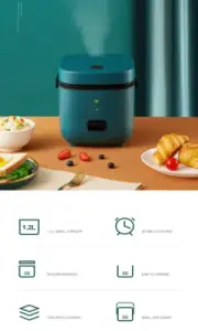 Efficient Mini Rice Cooker | Compact Design for Small Meals