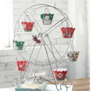 ROTATING FERRIS WHEEL DESSERT SERVER 8 Cupcakes Serving Tray Cake Holder Stand