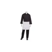 Chef Works 1/2 Bistro Apron - White - F28