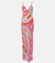 [Pucci] Pucci Marmo silk slip dress AU 12 pink