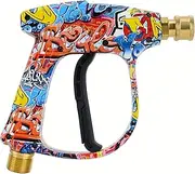 [BEAR FORCE] High Pressure Washer Gun 3000 PSI Max, Power Washer Short Gun with 1/4 Inch Quick Connector, M22-14, Compatible for Some of Greenworks for Karcher Ryobi Homelite Pressure Washer