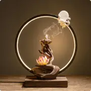 Cross border Purple Sand Backflow Incense Burner Zen Heart Buddha Hand Lotus B
