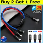 3 in 1 Multi USB Charger Charging Cable For iPhone USB TYPE C Android Micro 100w