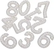MINAOLULUS 10 Pcs Rhinestone Faux Pearl Iron Patches Comfortable Cloth Appliques for DIY Clothing Bags Scrapbooking Effortless Application Fashionable Enhancement