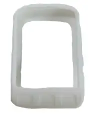 TUFF LUV Tough Silicone Case +Screen Protection for Wahoo ELEMNT ROAM GPS -White